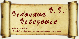 Vidosava Vitezović vizit kartica